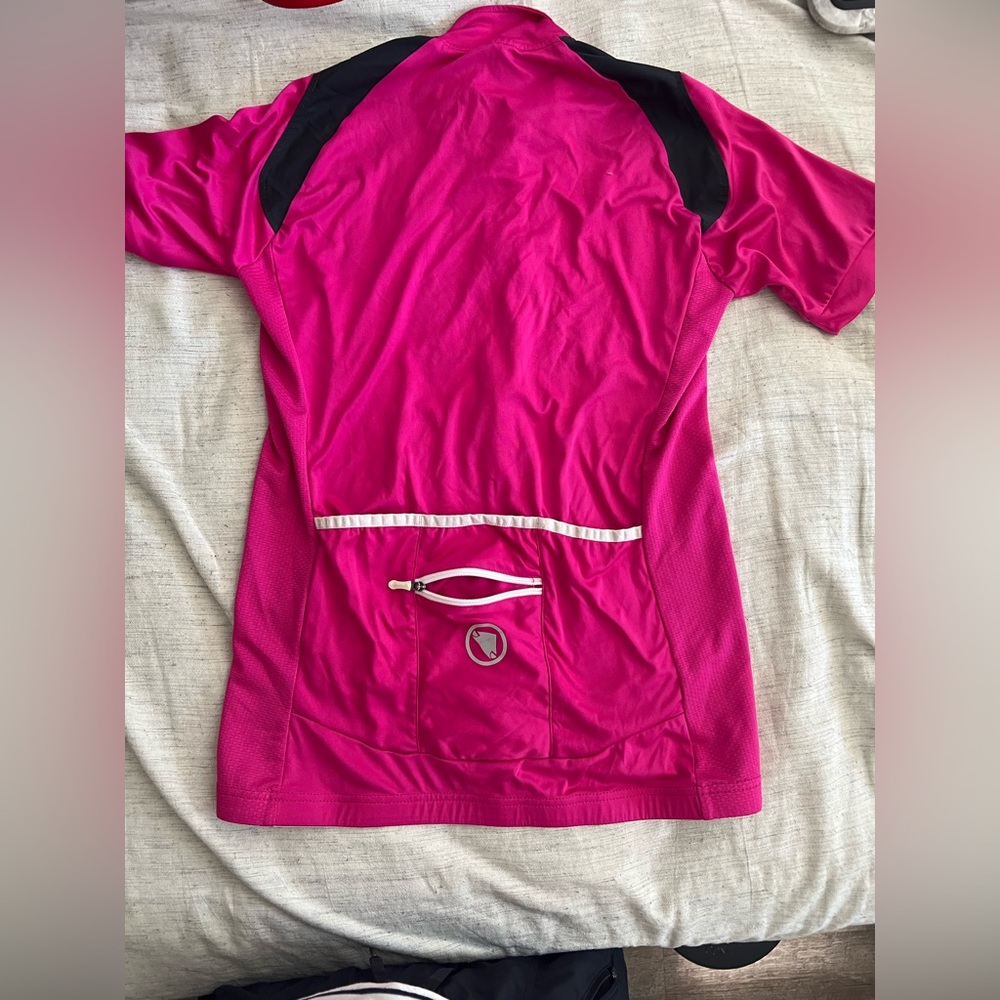 Endura Hyperon Cycling Jersey Womens Medium Pink Full Zip - Picture 2 of 7